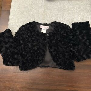 Beautiful dressy fluffy cardigan girls size small